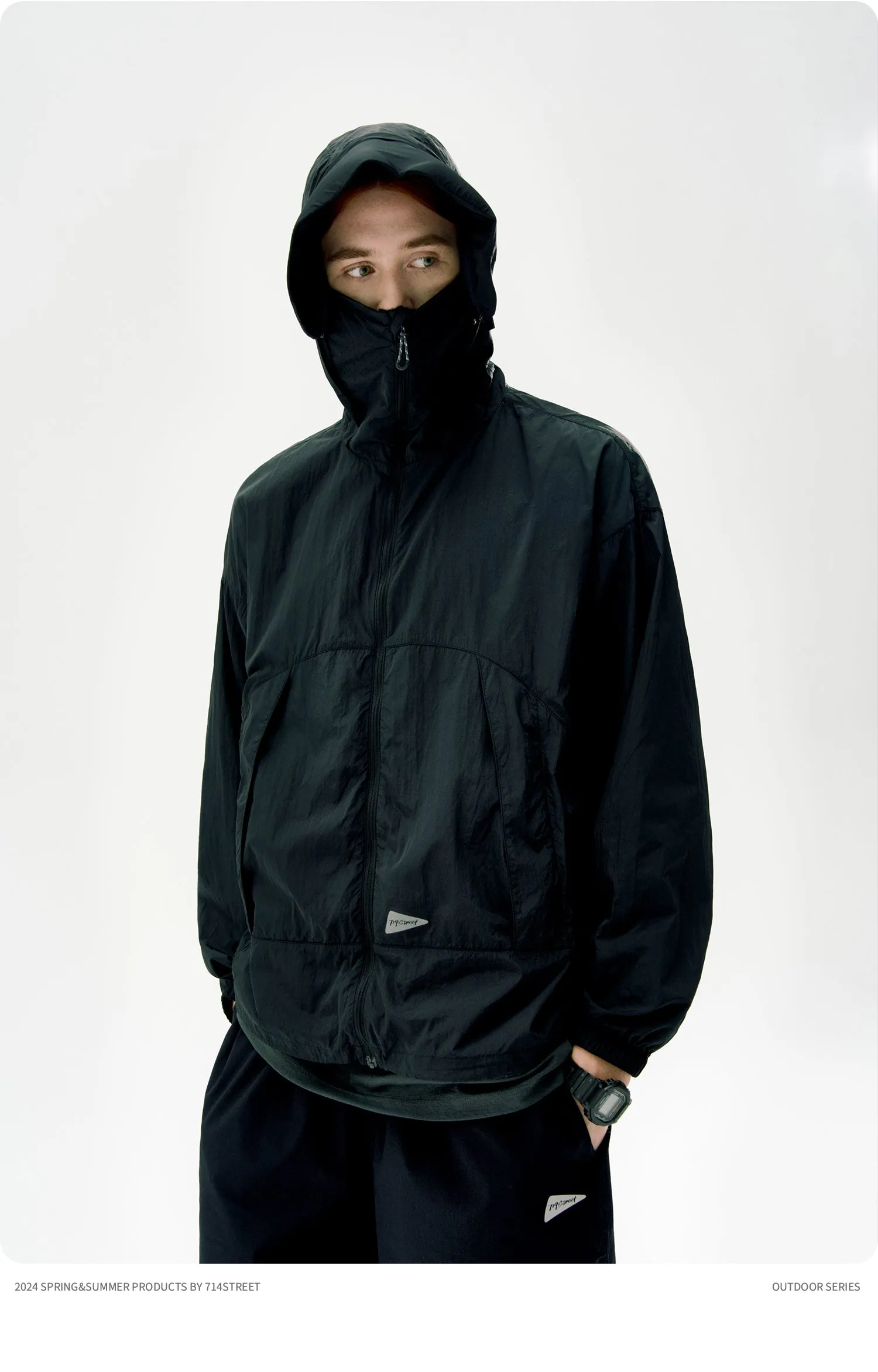 714STREET UVカットナイロンパーカ 714ST081