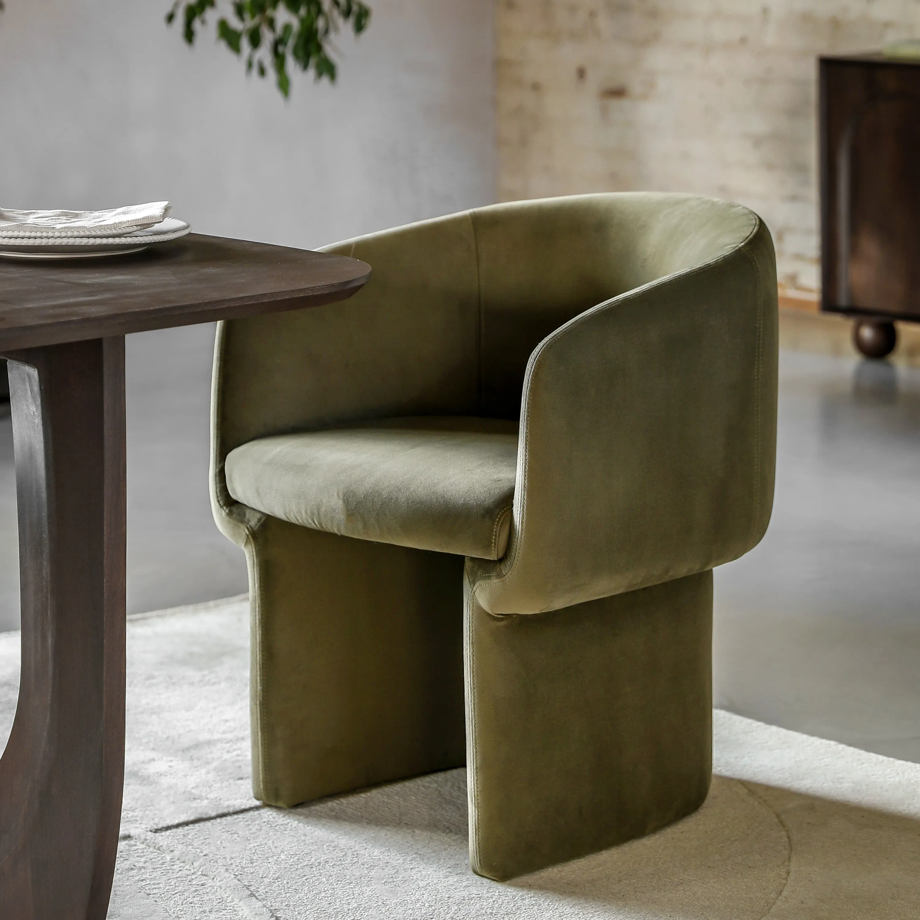 Amos Holm Dining Chair Moss Green