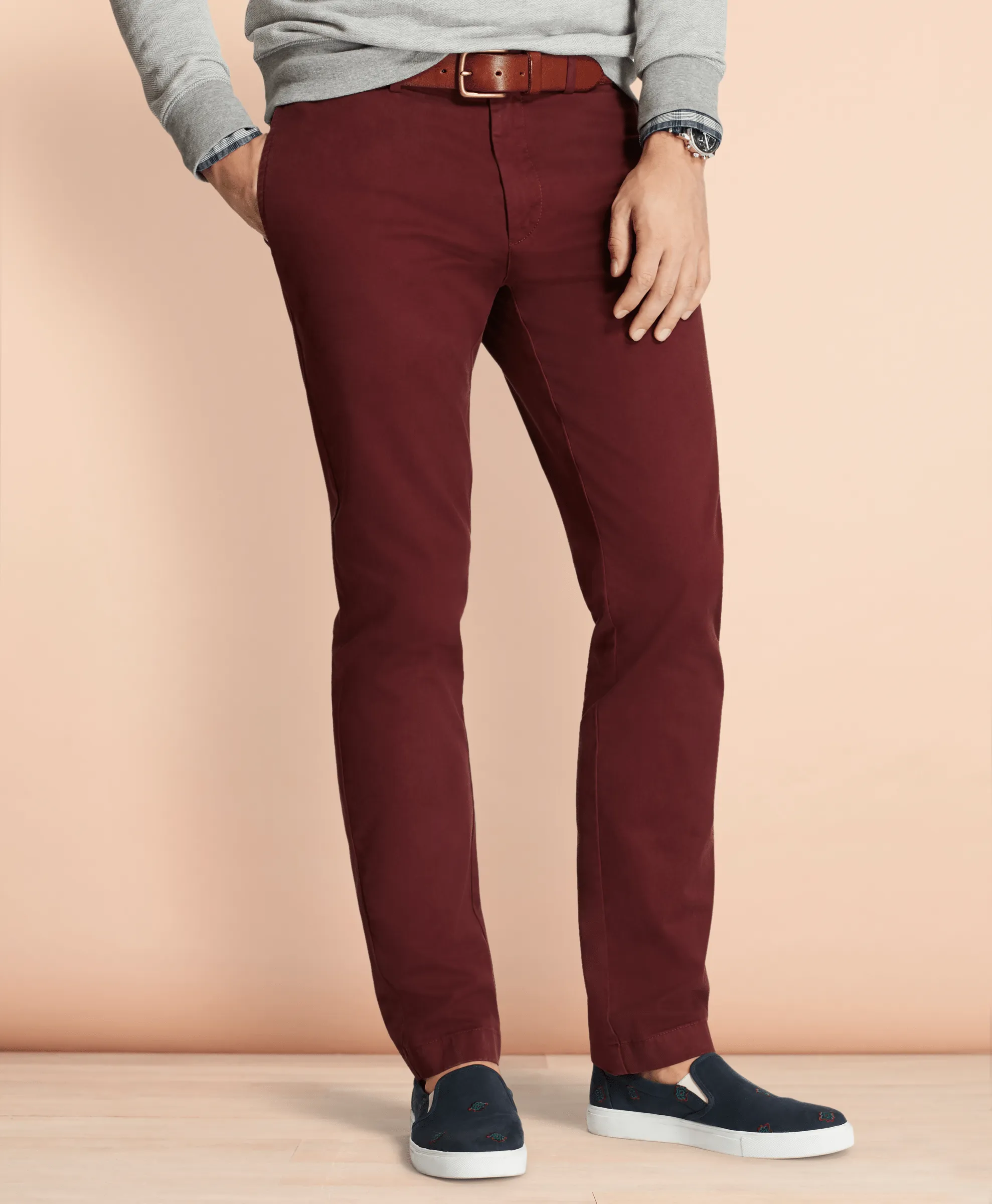 MENS CASUAL TROUSERS CBT RF SLIM CHINO BROOKSBURG - 000100091767 062 38-34